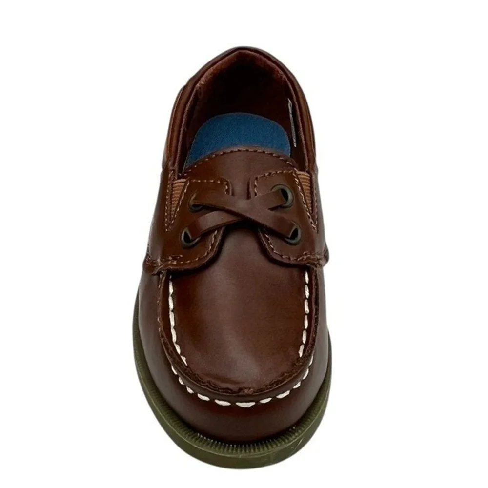 Carter's Toddler Boys Bauk Boat Shoes Size 9 Brown Slip-On Casual Dress Shoes